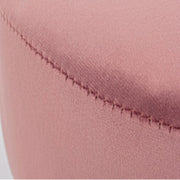 Adeline Holz Velvet Effekt Holzhocker 38H CM