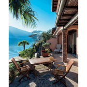 Rechteckige Klappgarten Tabelle 120x70x H73 cm