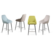 2x Stoffhocker 46 cm x 49 cm H. 97 cm