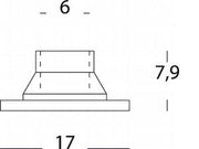Accessoire für die Behebung des Bodens Pali D. Max. 6 cm schwarz