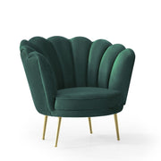 Orel Conchiglia -Sessel in Emerald Green Velvet Effez