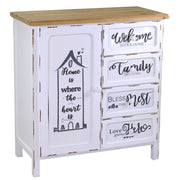 Antike Mobilheim Breslawien 1 Tür + 4 Schubladen CM80x38.5 x H85