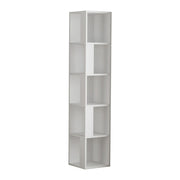 Bianco Piano Angular Library 5 Regale 31,4x31,4x158,9