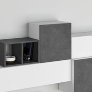 Tromen 260 cm ausgestattete Wand. Retro White Grey MTV234472 Effez