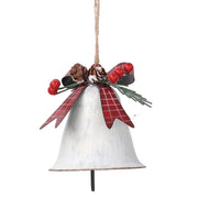 Weiße Metallglocke CM11x10H8