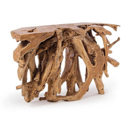 Teakwurzelholzkonsole 120 x 40 x 77 h cm cm