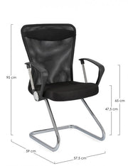 Office Chair Kingstone Mesh Stoff mit Armlehnen