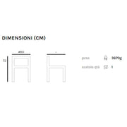 Runder Polypropylen -Tisch für weiße Outdoor -Braga 90x H72 cm Durchmesser