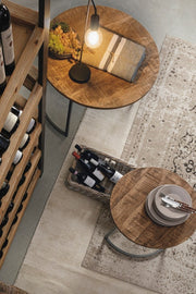 Set 3 Tisch und Holz Narvik Holz