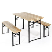 Brauerei -Set aus 80x200 cm -Tabelle. und 2 Bänke Verdelook