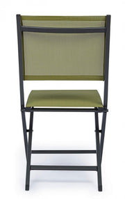 Outdoor -Stuhl im Aluminium Anthrazit Green Elin 47x57x H88 cm