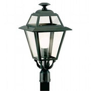Outdoor -Lampe im sterben -cast -Aluminium mit Graphit transparenten Glaslautsprechern