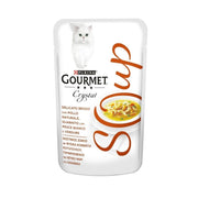 Gourmet -Kristalluppe mit Hühnchen, weißem Fisch und Purin Gemüse 40 Gramm