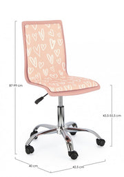Office Chair Tilepelle Young Hearts 42,5 x 40 x 87 cm