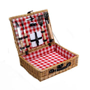 Picknick -Wicker -Kampagne mit Grillzubehör CM50x40H14