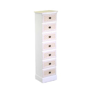 Holzschrank Losanan 7 Schubladen Creme CM29X23H109