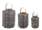Set3 Lantern Kaylie Bomb Blue-Gold