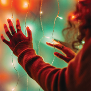 Twinkly Cutain Wall RGB und heiße weiße 210 LEDs