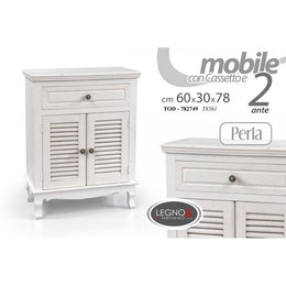 Shabby Multi -Use White Mobile 60 x 30 x 77,5 h cm cm