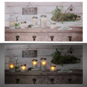 8 -erer -Holzhänger mit Lanterna Lanterna CM60x30x1.8