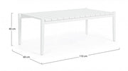Calypso White Tabelle 110x60 cm