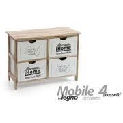 4 Schubladenstruhe 67 x 28 x 47 h cm