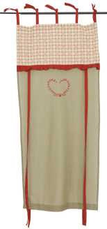 Beige Ro Stoff Fenster Vorhang. re0649 cm. 75 x 160