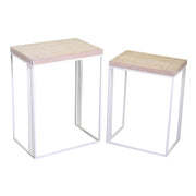 Lucilla 2 PC Weißmetallsäule