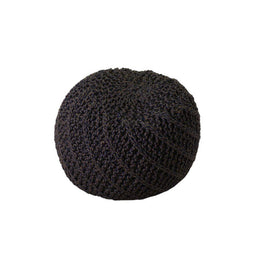 Pouff im runden Stoff