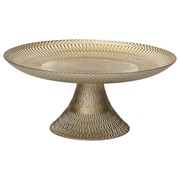 Erhöhte 21x9 cm Lust in goldenem goldenem Glas