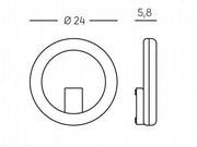 LED 20W 3000K Omega White Applique