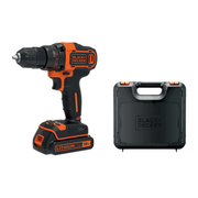 Schwarz+Decker 18 V Lithium Battery Drehmaschine mit Gehäuse mit Gehäuse