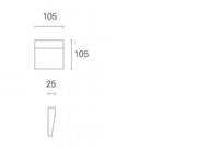 3W LED 4000K Signpass Geo Square Caffe '