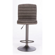 Dunkelgrauer Barhocker im Vintage Eco -Leder