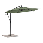 Tropea Arm Regenschirm 3 Meter Anthrazit und Olive