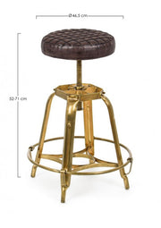 Vintage Lederhocker Mendez 71H CM