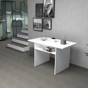 Faltbare weiße Lärchenlärchen Tabelle 120x40x H76 cm effektiv