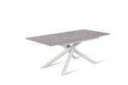 Extendable Table Anthracit-White 90 cm x 140- 190 cm H. 76 cm
