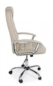 Büro -Sessel in Dehli Tortora Eco -Leder