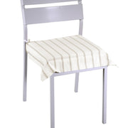Flora Streifen beige Hochwasserkissen CM40x40H4