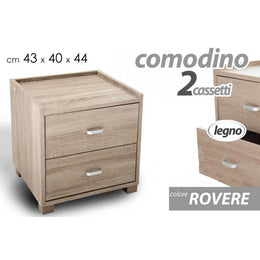 Rovere Schlafzimmer Schlafzimmer CM 43 x 40 x 44 h Zwei Schubladen