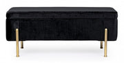 Bank mit Irina Container 2 Sitzen Samt -Effekt 110x42 cm