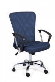Blisbane Blue Fabric Office Stuhl