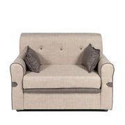 Tokyo Sofa 2 Sitze Cappuccino Stoff