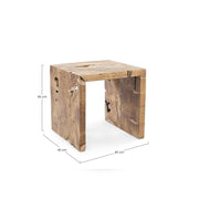 Holz Rocio Tisch CM. 45 x 45H