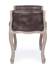 Single dunkle Bank im Designstil Effekt Stoff