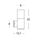 Applika an der Top 7W LED 4000k White Kubo Line