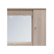 Badezimmerspiegelschrank Olmo 2 Türen mit Rampenlicht H.61x93x14 cm