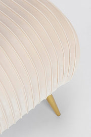 2 Sitzerbank Selena Velvet Cream 129x45.5x48