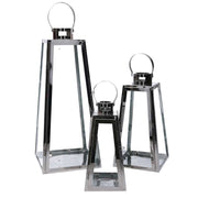 1-3 Silver Quadrat Lantern Square CM20.5x20H47